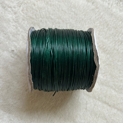 1 x Mikromakrameegarn |  Dunkelgrün, Blau & Schwarz | 1 mm x circa 200 m | Fundgrube