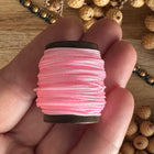 1 x 10 m Blush Pink (043) | Ungewachstes Polyestergarn 1 mm für Mikro Makramee | Schmuckherstellung DIY