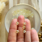 5 x Facettierte Glasperlen | in Helles Gelb | 6 mm | Für Mikromakramee, Schmuck & DIY‘s