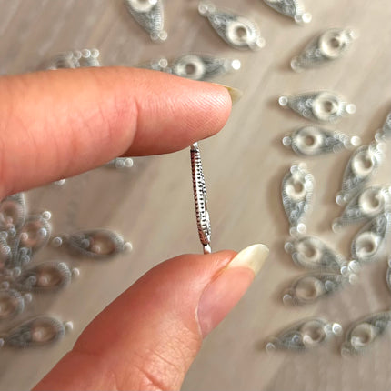 1 x Orientalischer Verbinder | in Altsilber | 21 x 10 mm | Für Mikromakramee, Schmuck & DIY‘s