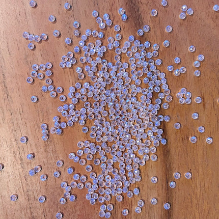 10 x Facettierte Glasperlen | in Rosa | 3 mm | Für Mikromakramee, Schmuck & DIY‘s