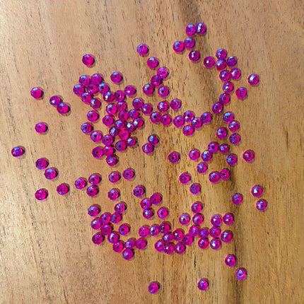 10 x Facettierte Glasperlen | in Pink | 4 mm | Für Mikromakramee, Schmuck & DIY‘s