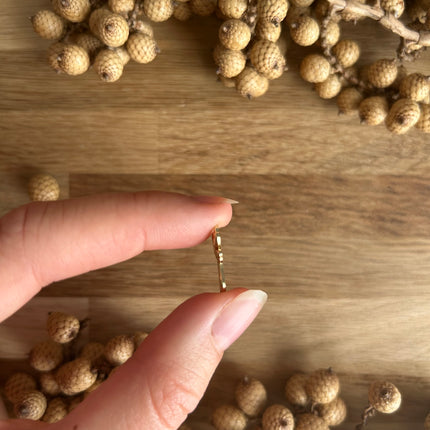 1 x Flügel-Anhänger | in Gold | Für Mikromakramee, Schmuck & DIY’s