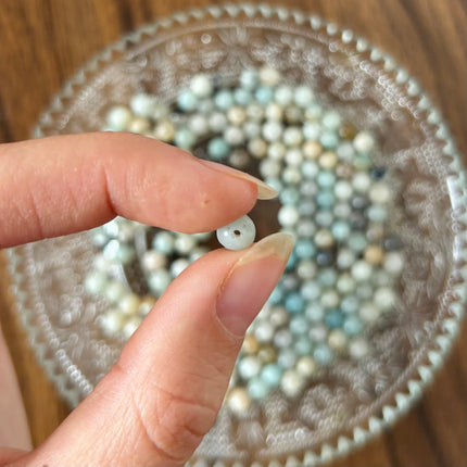10 x Edelsteinperle aus mehrfarbigem Amazonit | 6 mm | Mikromakramee, DIY‘s & Schmuck (Kopie)