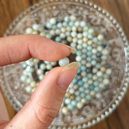 10 x Edelsteinperle aus mehrfarbigem Amazonit | 6 mm | Mikromakramee, DIY‘s & Schmuck (Kopie)