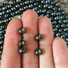 10 x Natursteinperle aus Pyrit | in Gold | 6 mm | Für Mikromakramee, Schmuck & DIY‘s