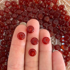 10 x Rondell Edelsteinperle aus Karneol | in Rotbraun | 5 x 8 mm | Für Mikromakramee, Schmuck & DIY‘s