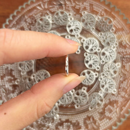 1 x Runder Lebensbaum-Verbinder | in Silber | 22 x 15 mm | Für Mikromakramee, Schmuck & DIY‘s