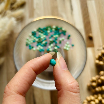 4 x Facettierte Glasperlen | in Bunt | 6 mm | Für Mikromakramee, Schmuck & DIY‘s (Kopie)