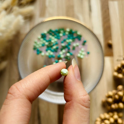 4 x Facettierte Glasperlen | in Bunt | 6 mm | Für Mikromakramee, Schmuck & DIY‘s (Kopie)