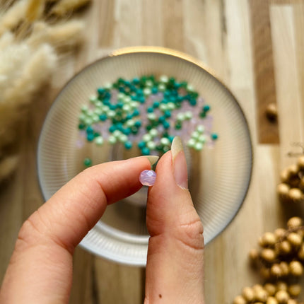 4 x Facettierte Glasperlen | in Bunt | 6 mm | Für Mikromakramee, Schmuck & DIY‘s (Kopie)