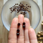 5 x Facettierte Glasperlen | in Smoked Amber | 6 mm |Für Mikromakramee, Schmuck & DIY‘s