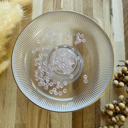 5 x Facettierte Glasperlen | in Hellem Lila | 6mm | Für Mikromakramee, Schmuck & DIY‘s