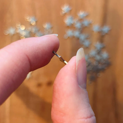 1 x Stern-Anhänger | in Silberoptik | Für Mikromakramee, Schmuck & DIY’s