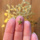 1 x Star pendant in gold look | For micro macrame, jewelry & DIYs