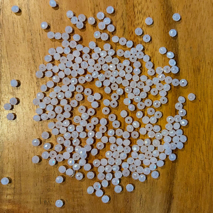 10 x Facettierte Glasperlen | in Rosa | 4 mm | Für Mikromakramee, Schmuck & DIY‘s