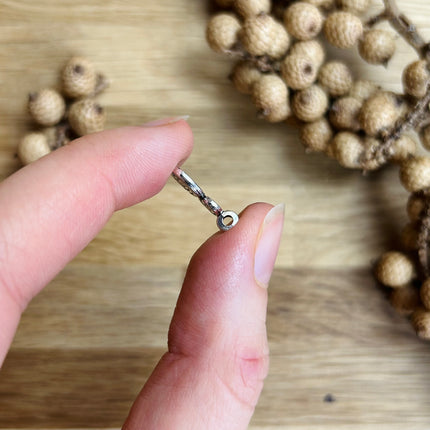 1 x Spiral Anhänger | Silber | Für Mikromakramee, Schmuck & DIY‘s