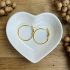 2 x Earring Blanks | in Gold | 25 mm | For Micro Macrame, Jewelry & DIYs