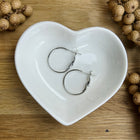 2 x Earring Blanks | in Silver | 20 mm | For Micro Macrame, Jewelry & DIYs