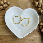 2 x Earring Blanks | in Gold | 20 mm | For Micro Macrame, Jewelry & DIYs