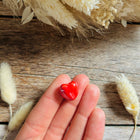 1 x Herzperle aus Keramik | in verschiedenen Farben | verschiedene Größen | Für Mikromakramee, Schmuck & DIY‘s