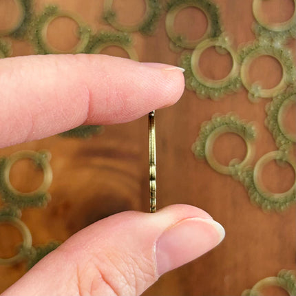 1 x Filigraner Boho-Anhänger | in Bronze | 23 x 24 mm | Für Mikromakramee, Schmuck & DIY‘s