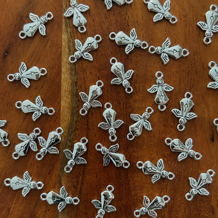 1 x Engel-Verbinder | in Silber | 20 x 13 mm | Für Mikromakramee, Schmuck & DIY‘s (Kopie)