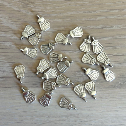 1 x Anhänger Auge Antik | Zinklegierung & 999 Silberbeschichtung | in Silber | 14 x 8 mm | Für Mikromakramee, Schmuck & DIY‘s (Kopie)
