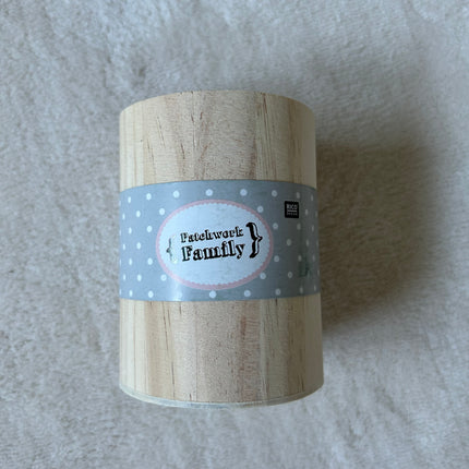 1 x Runder dekorativer Holzbecher oder -vase | 8 x 8 x 10,5 cm | Fundgrube