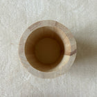 1 x Runder dekorativer Holzbecher oder -vase | 8 x 8 x 10,5 cm | Fundgrube