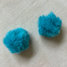 1 x Pompoms | in Türkisblau | 7,5 x 7,5 mm | Fundgrube
