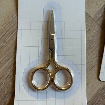 1 x Handarbeitsschere | in Gold | 9,5 x 4,8 cm | Für Makramee, Schmuck & DIY‘s