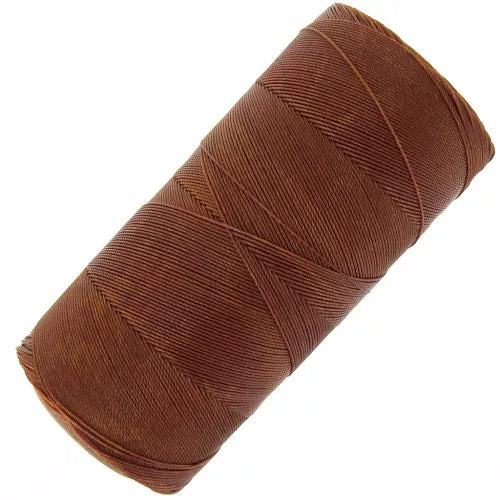 Kastanie Braun (631) | Linhasita® 0.75 mm gewachstes Polyestergarn | DIY Schmuck