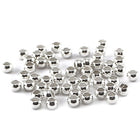 10 x Quetschperle aus Metall | in Silber | 3 mm | Für Mikromakramee, Schmuck & DIY‘s