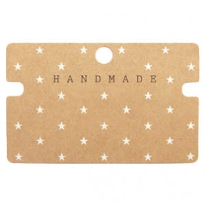 5 x Schmuckkarte "HANDMADE" mit Sternen für deine DIY Schmuck Kreationen
