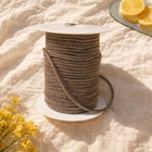 Champagner Glitzer / Strass- Schmuckgarn - meterweise | Für Makramee, Schmuck & DIY‘s