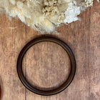 2 x Round Bag Handles made of lacquered wood | in four colors | For macrame & DIY projects
