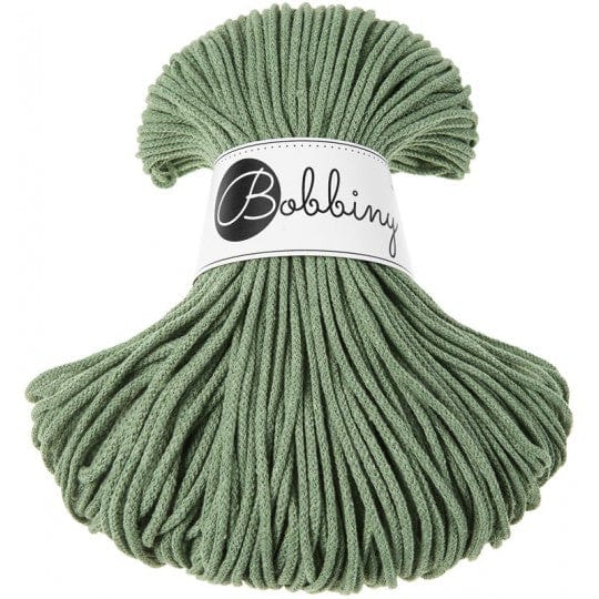 Bobbiny Cotton Candy Garn Bobbiny Kordel Junior Eucalyptus Green 3 mm x 100 m