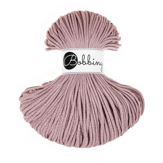 Bobbiny Cotton Candy Garn Bobbiny Kordel Junior Mauve 3 mm x 100 m