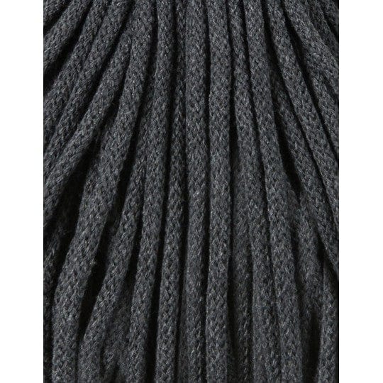 Bobbiny Cotton Candy Garn Bobbiny Premium Kordel Charcoal 5 mm x 100 m