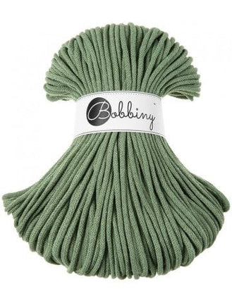 Bobbiny Cotton Candy Garn Bobbiny Premium Kordel Eucalyptus Green 5 mm x 100 m