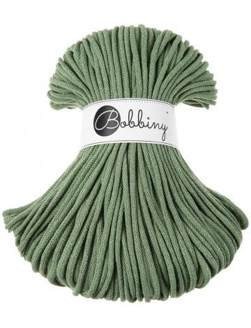 Bobbiny Cotton Candy Garn Bobbiny Premium Kordel Eucalyptus Green 5 mm x 100 m