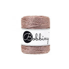 Metallic Rose Gold Bobbiny Makramee Garn  3 mm x 50 m