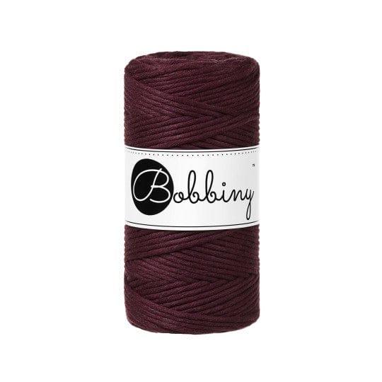 Bobbiny Makramee Garn Burgundy Bobbiny Makramee Kordel 3 mm x 100 m