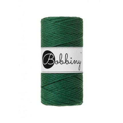 Bobbiny Makramee Garn Pine Green Bobbiny Makramee Kordel 3 mm x 100 m