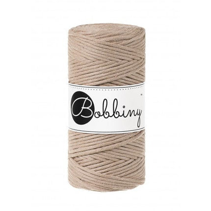 Bobbiny Makramee Garn Sand Bobbiny Makramee Kordel 3 mm x 100 m