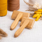 Macrame brush and mat for brushing (individually and in a set)