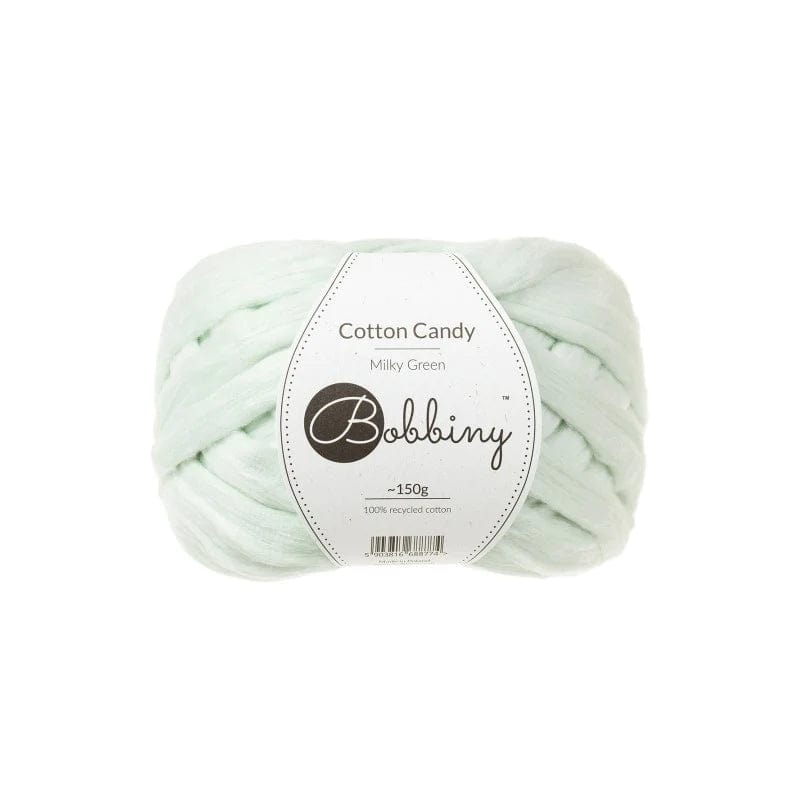 brightstars Dekorationswerkzeuge für Kunstarbeiten Bobbiny Cotton Candy Milky Green 150g