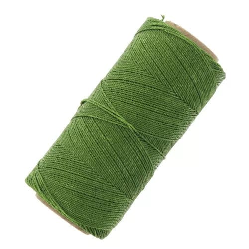brightstars Gewachstes Polyestergarn 230 - Mint / 10 m Grassgrün  (352) - Linhasita® gewachstes Polyestergarn, 1 mm für Schmuck