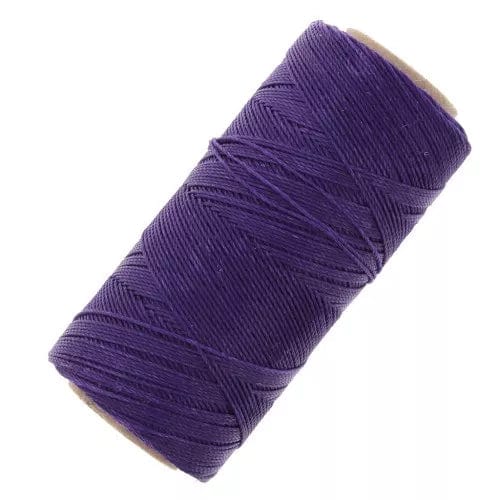 brightstars Gewachstes Polyestergarn 332 - Purple / 10 m Purple (332) - Linhasita® gewachstes Polyestergarn, 1 mm Stärke für Schmuck